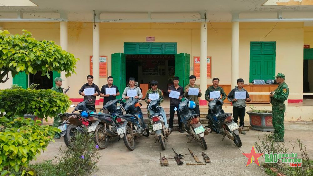 Đồn Biên phòng Ia Mơ: Phát hiện 8 đối tượng sử dụng súng tự chế